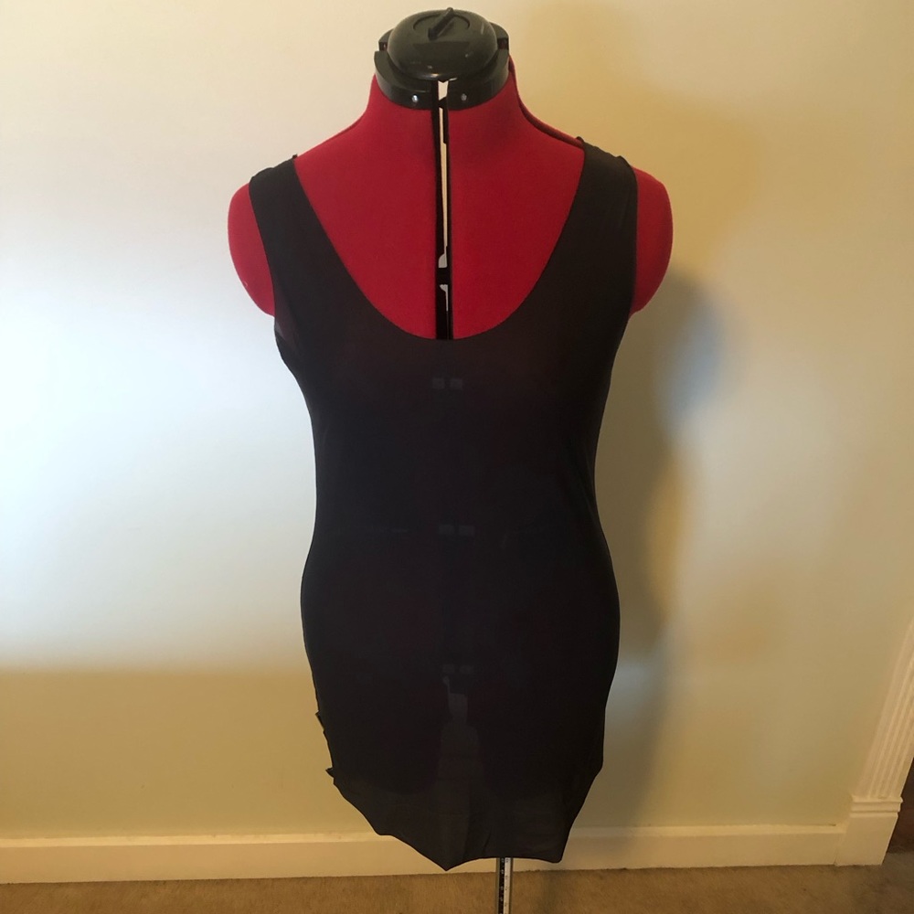 Black Milk Sheer black tank top size medium